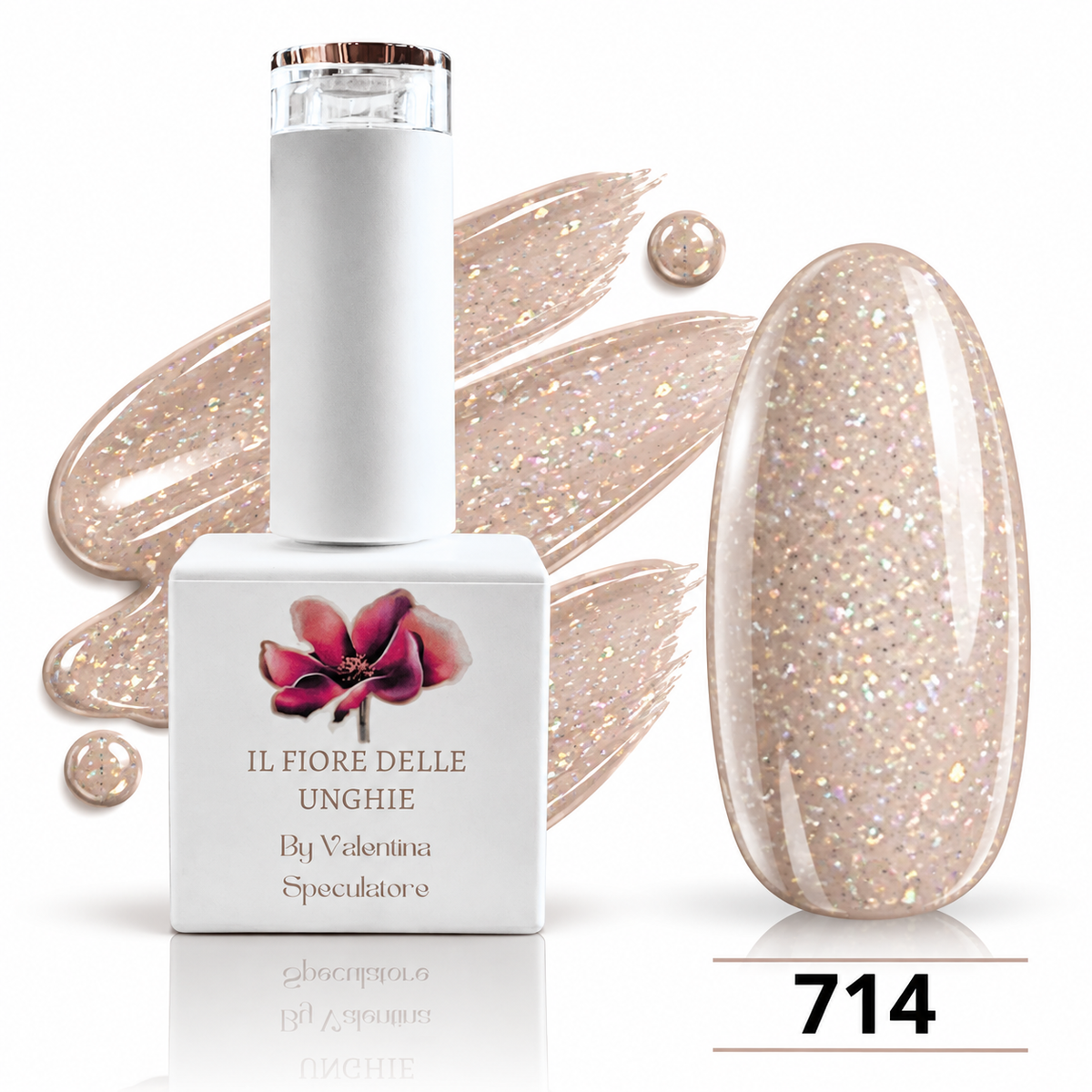 Top coat extrem gloss  rosa latte 12 ml